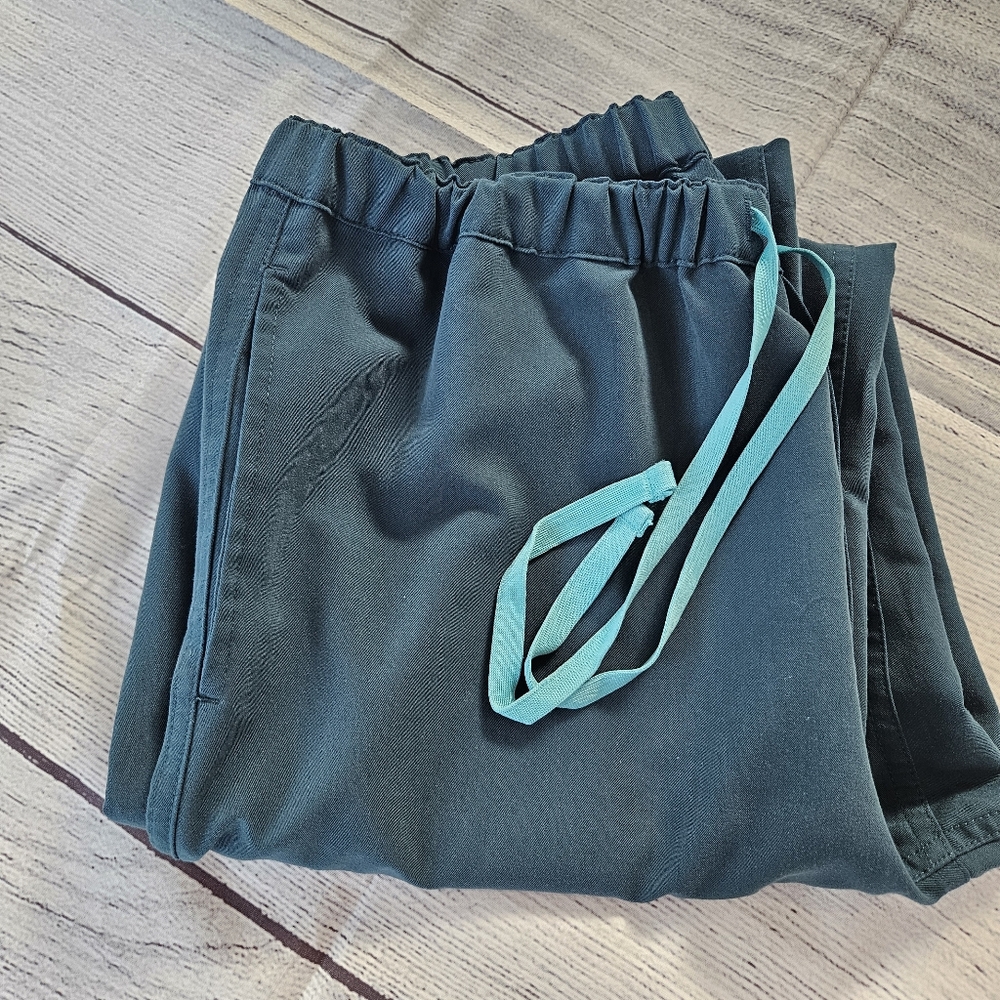 Figs Pisco Basic Scrub Pants FM4500, Caribbean Blue, Size S, Good Used Condition - Picture 11 of 11